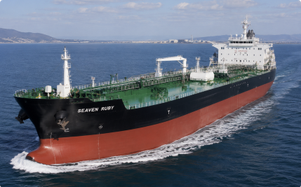 Medium range tanker at sea